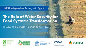 UNFSS Independent Dialogue in Egypt: “The Role of Water Security for Food Systems Transformation