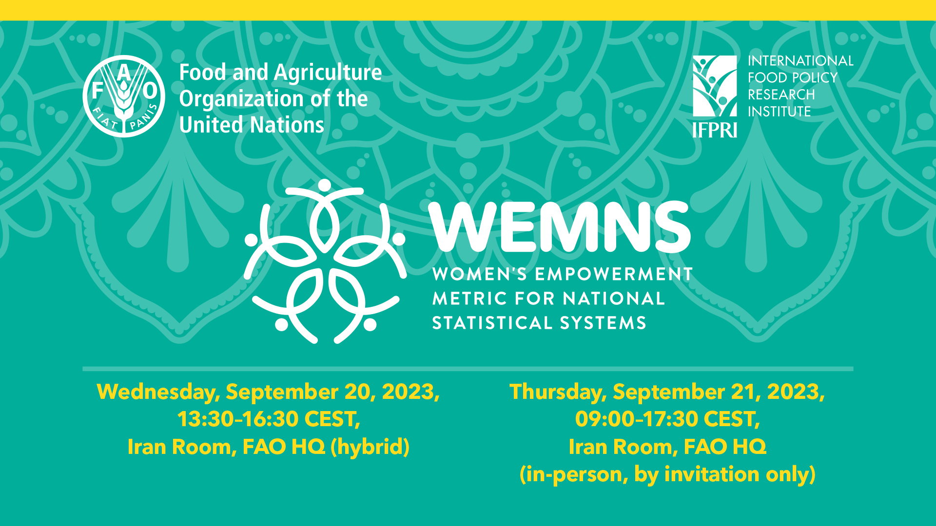 Women’s Empowerment Metric for National Statistical Systems (WEMNS)